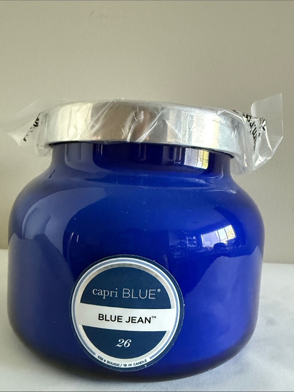 Scented Candles Blue Jean - Soy Candle Wax Blend - Jar Candles (19 oz) - Picture 4 of 7